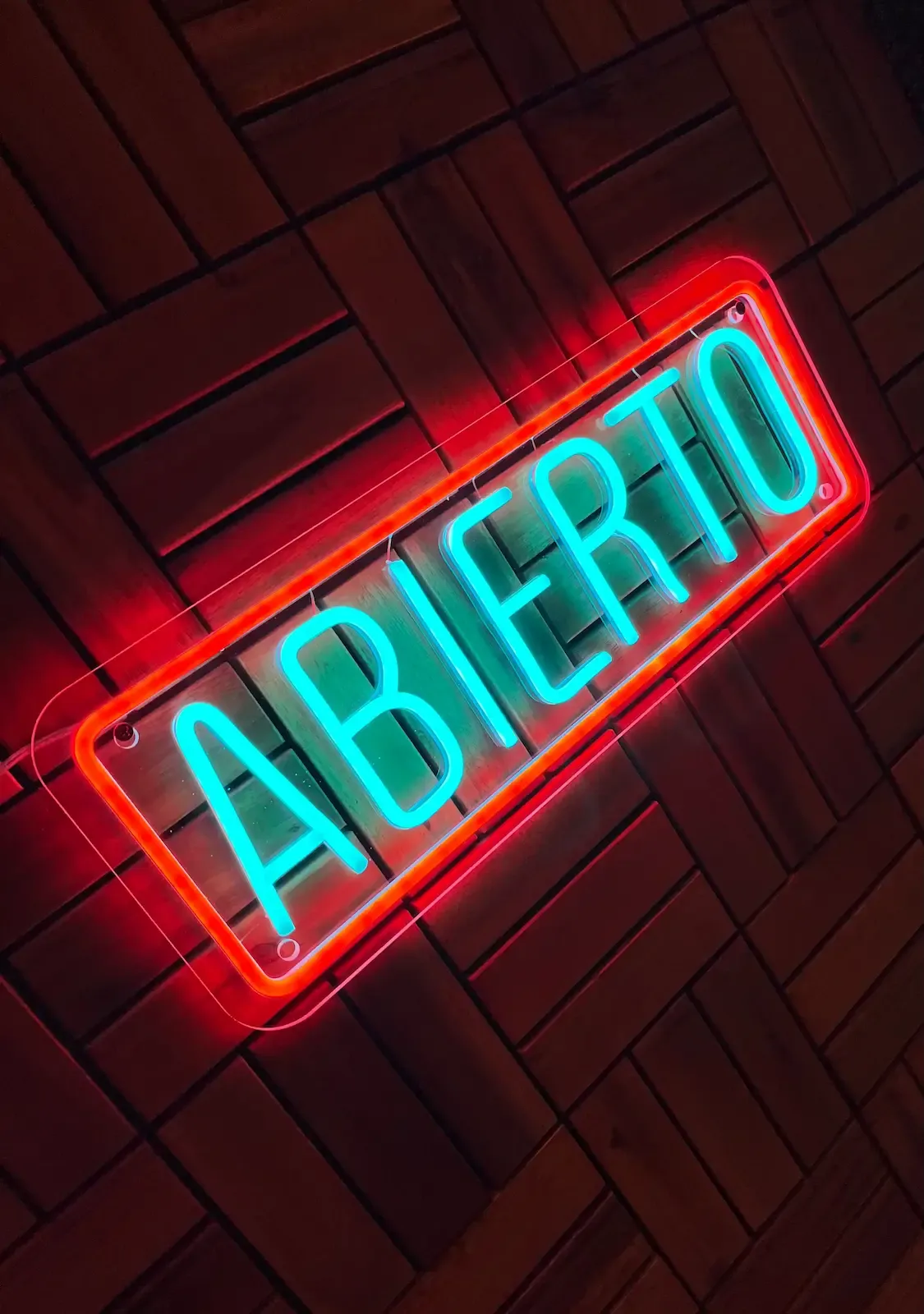 Letrero LED neón para negocio