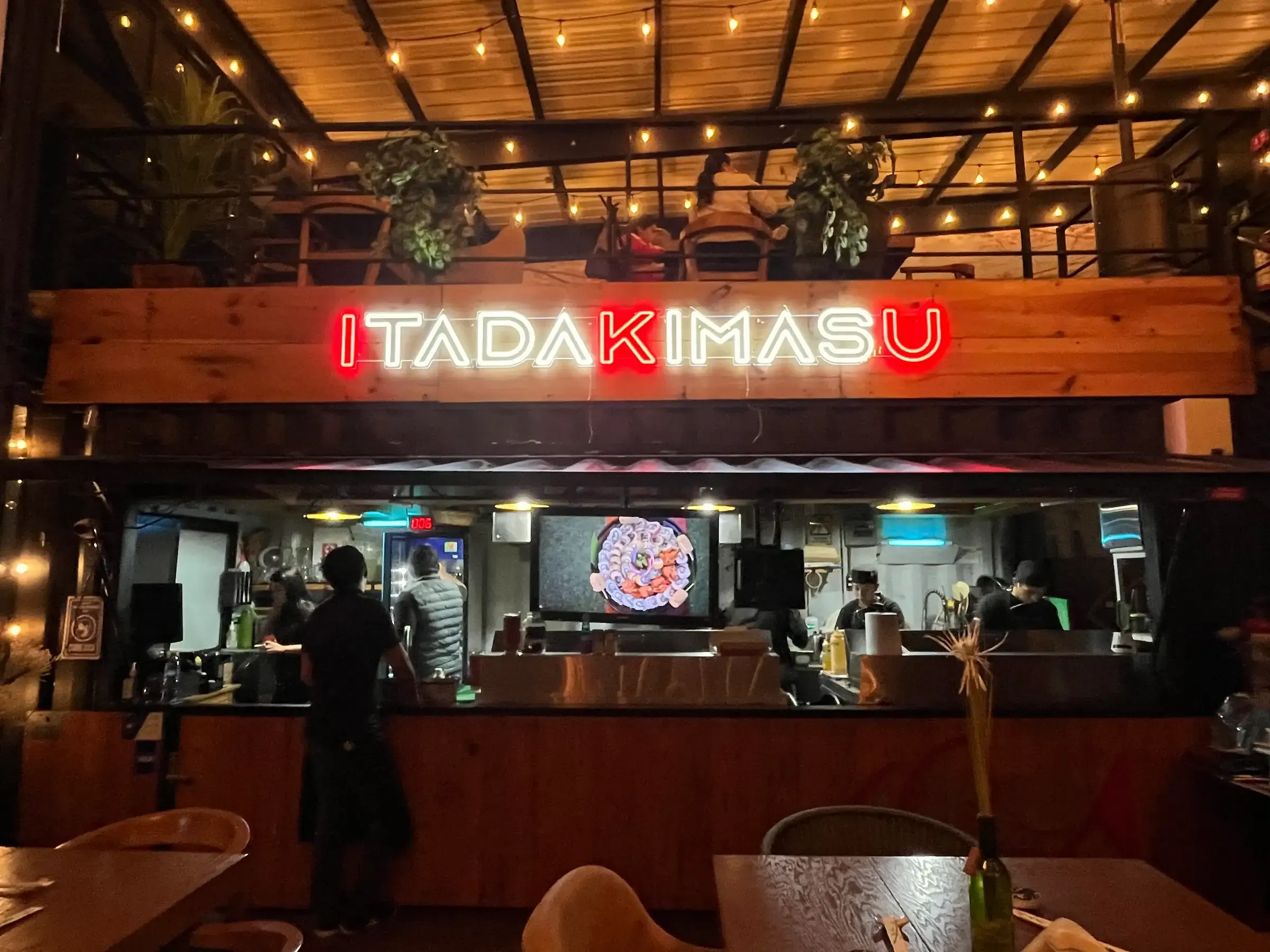 Letrero LED neón para restaurante IKU