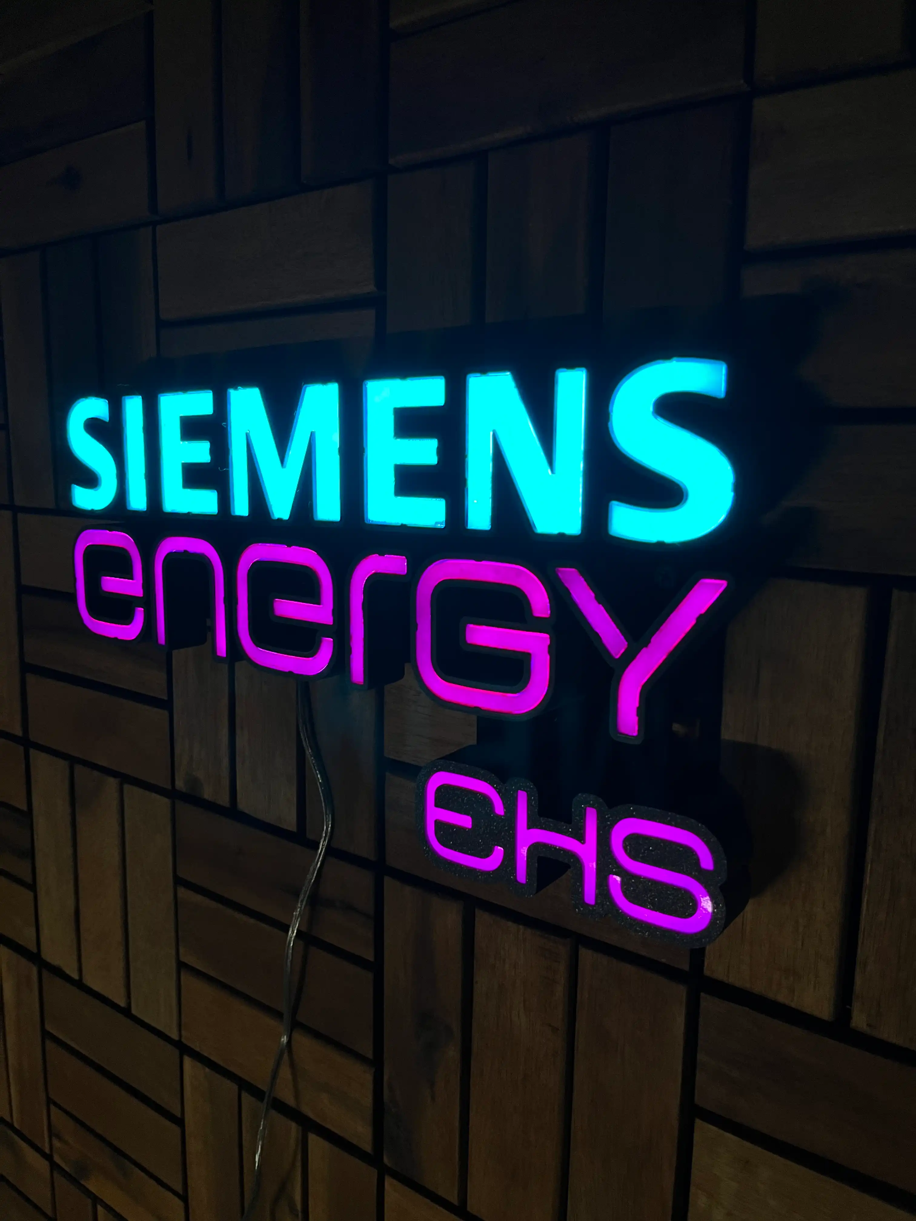 Letrero LED de Siemens Energy